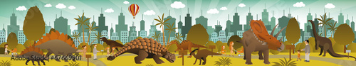 Dinosaurs park