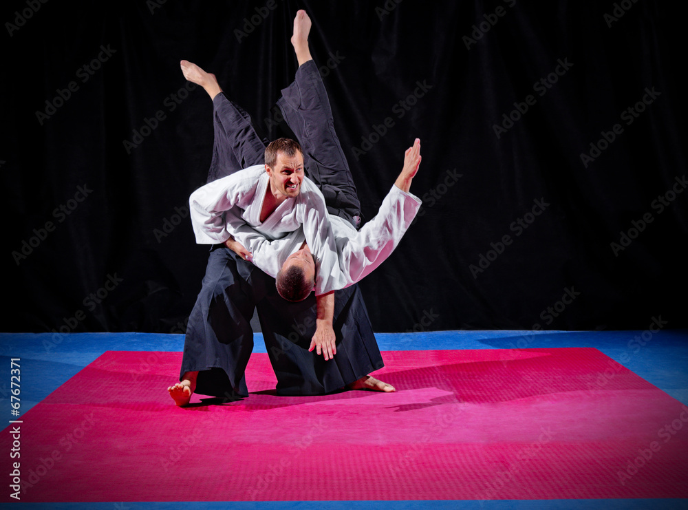 Fight between two aikido fighters Fight between two aikido fighters