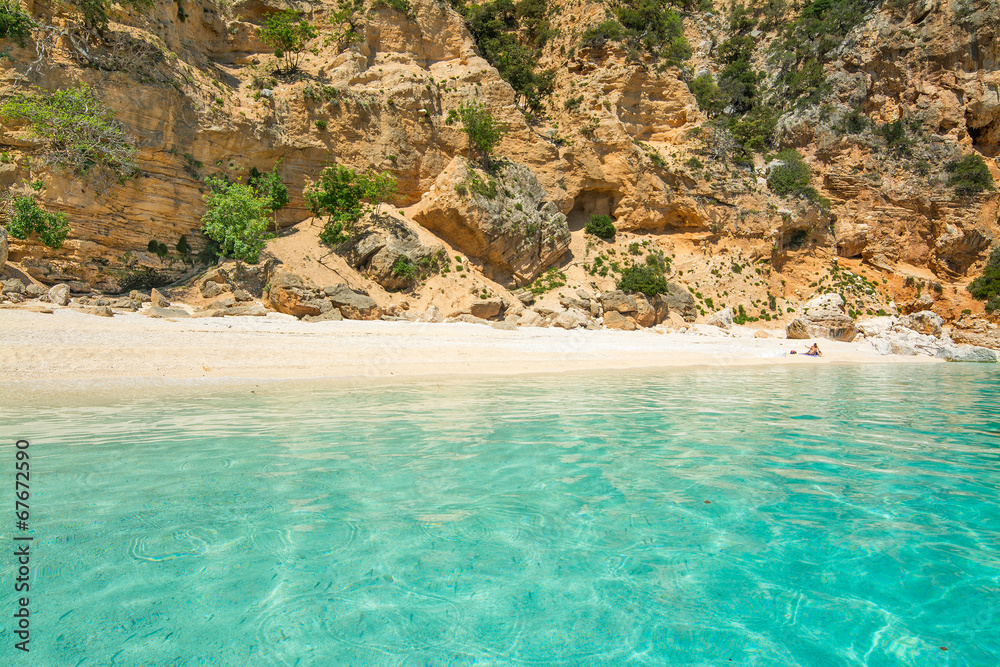 Obraz premium orange and turquoise shore