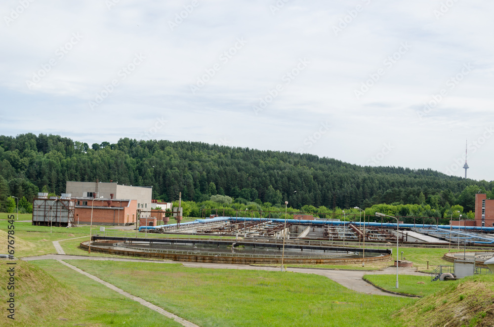 city sewage water treatment plant reservoir pools city sewage water treatment plant reservoir pools