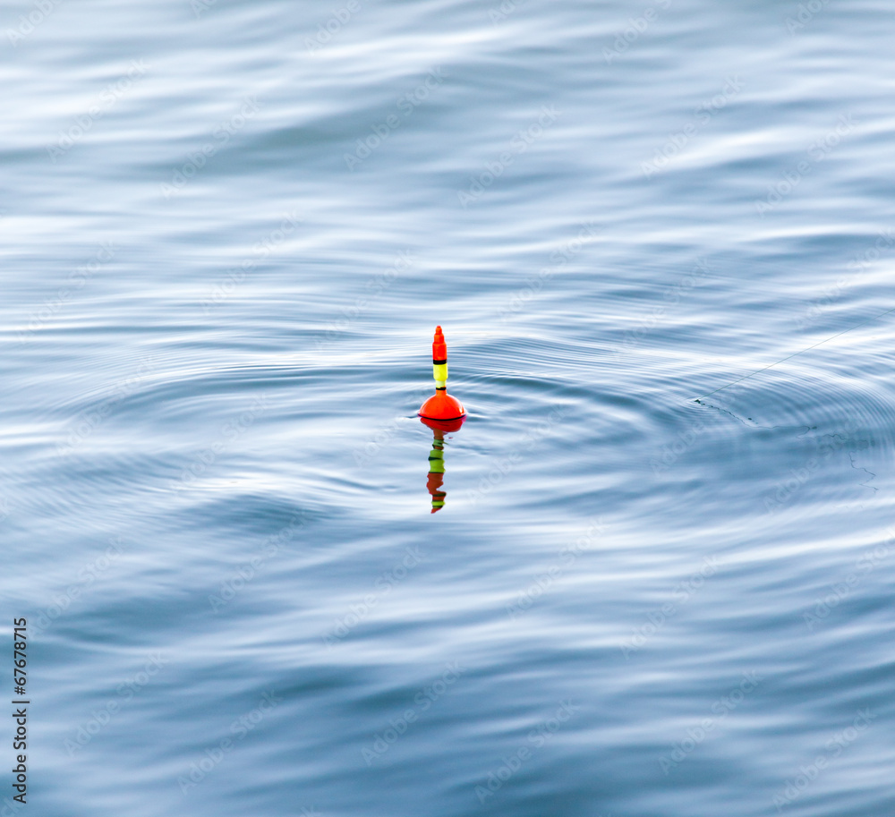 Fototapeta float for fishing in water