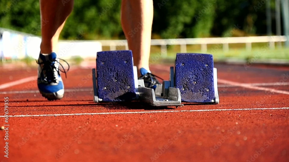 Sprintstart in der Leichtathletik