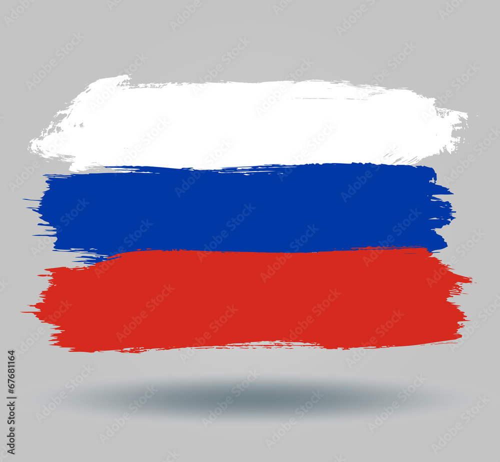 Naklejka premium flag Russia