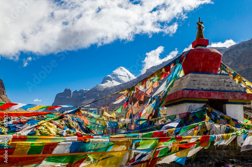 Canvas Print Tibet. Mount Kailash. South face.