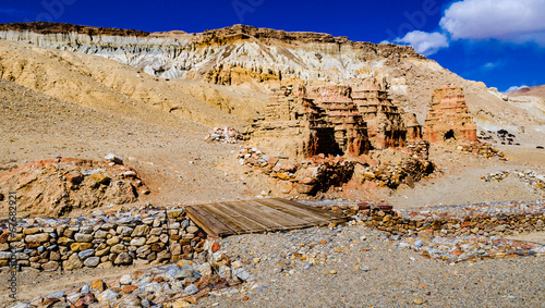 Khyunglung caves in the Garuda Valley.Tibet photo