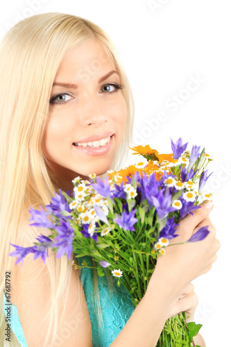 Young beautiful woman with ...