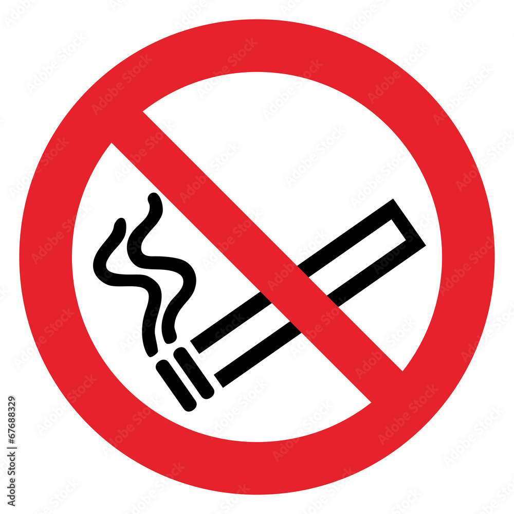 Prohibition sign NO SMOKING Prohibition sign NO SMOKING