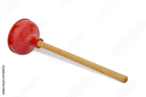 Plunger isolated on white