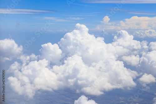 white cloud blusky photo