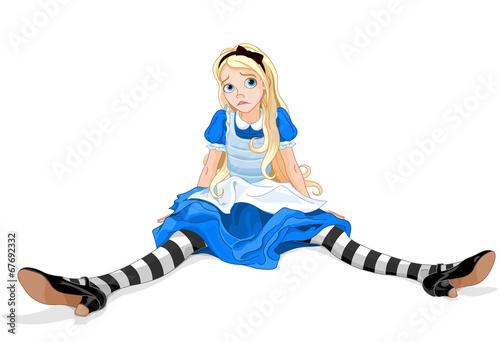 Tableau sur toile Confused Alice
