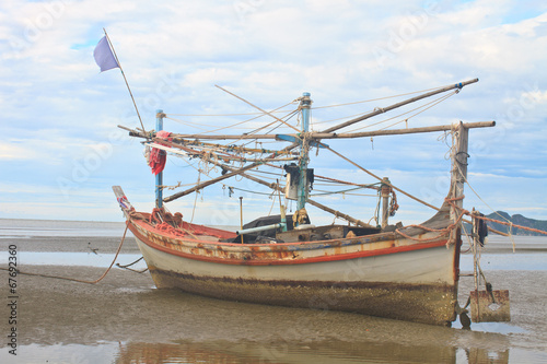 Fishing boat on the beach