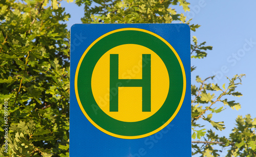 Haltestellenschild photo