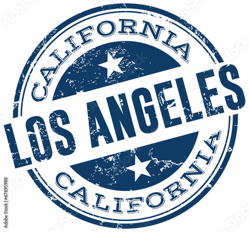 los angeles stamp