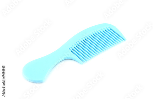 blue combed tool.