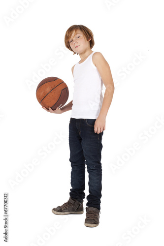 boy with basketball © wernerimages