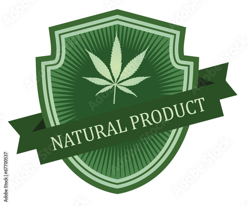 Set of medicinal marijuana label