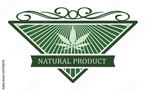 Set of medicinal marijuana label