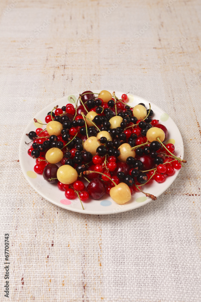 Mixed berries in bowl Mixed berries in bowl