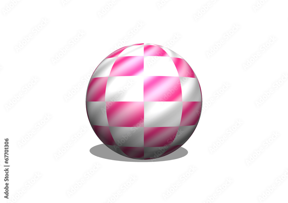 Sphere 3d Checkered Flag Racing Ball Sphere 3d Checkered Flag Racing Ball