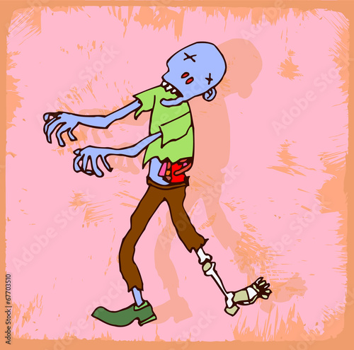 halloween cartoon zombi