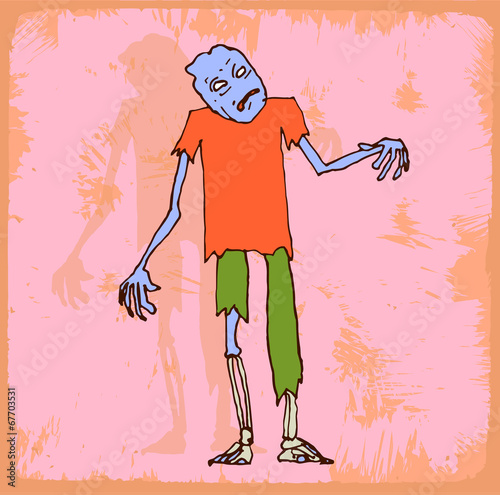 halloween cartoon zombi