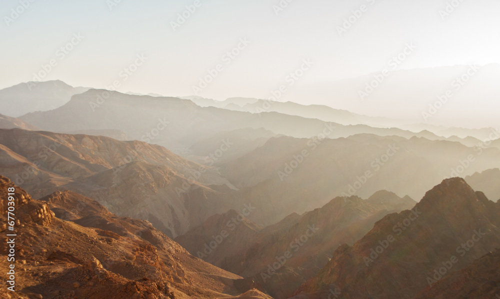 Fototapeta premium Sunrise over Red sea