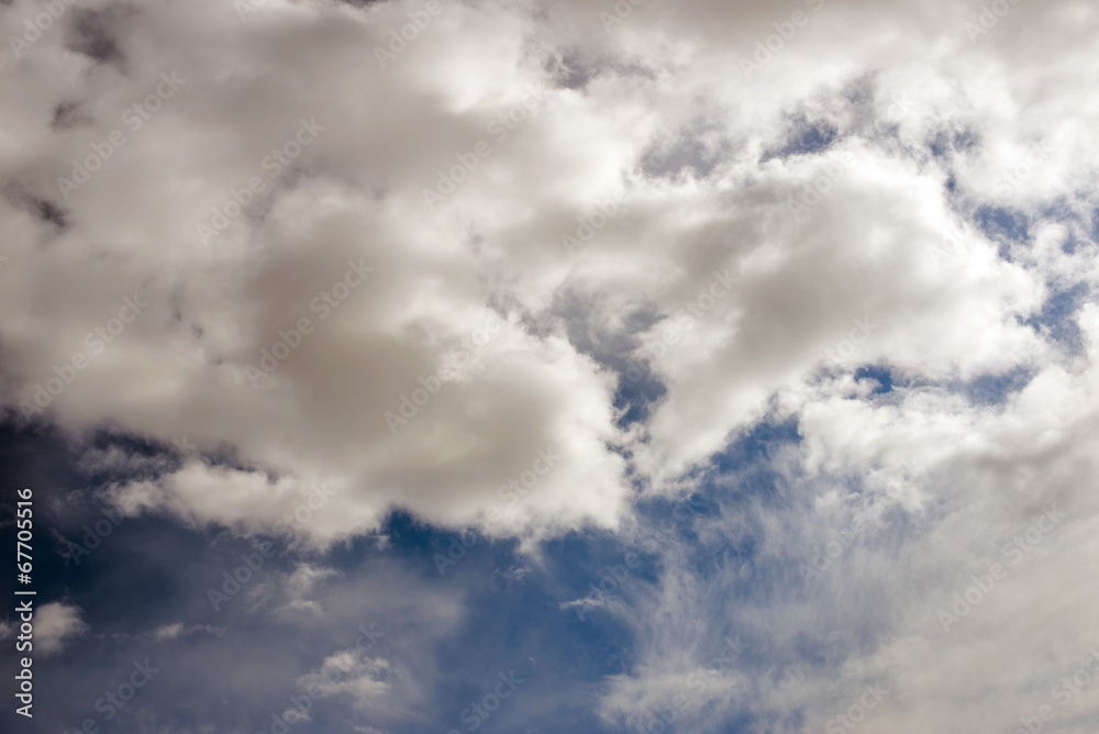 Fototapeta premium blue sky background with white clouds