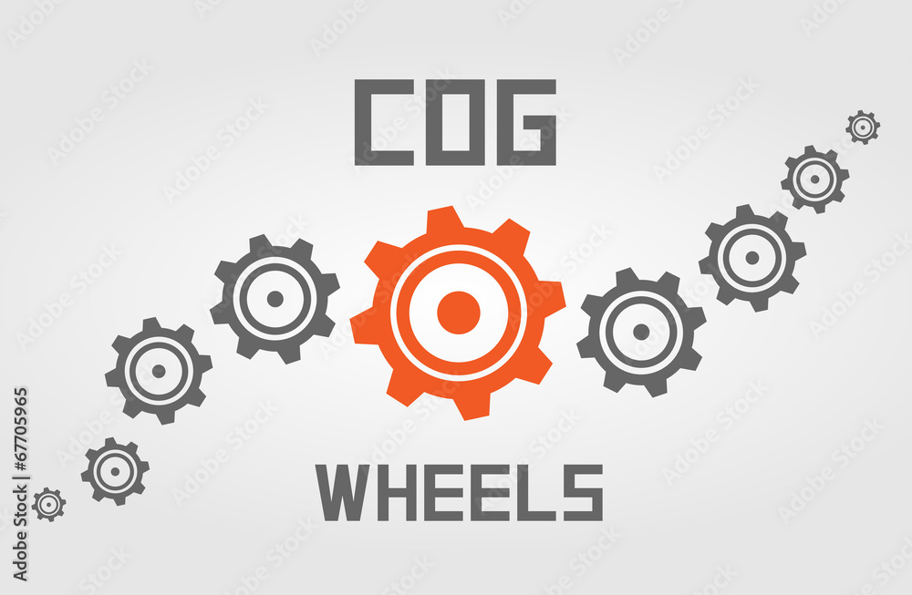 Cog wheels background