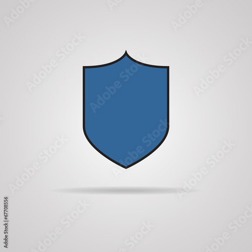 Free Download Vector protection icon with shadow. - GFXLoad