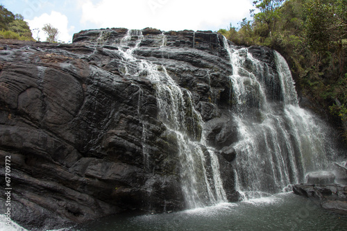 Waterfall in Horton Plains National Park  Sri Lanka