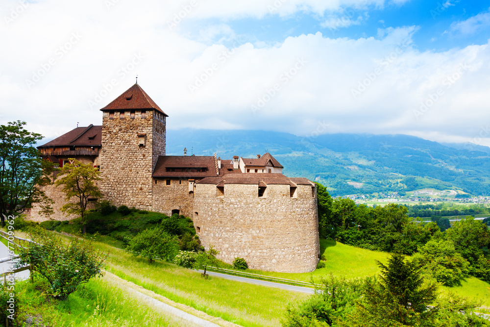 Royal castle in Vaduz, Liechtenstein