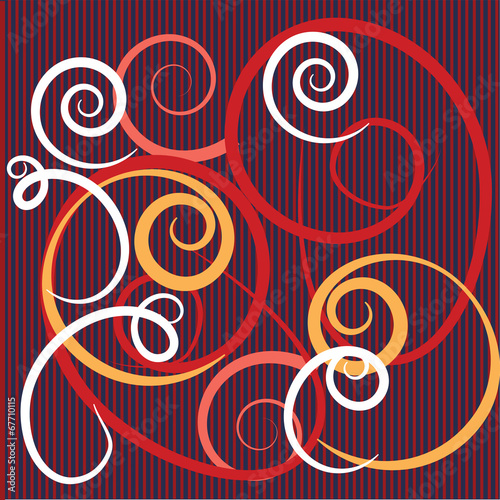 vector abstract background with colorful flourishes