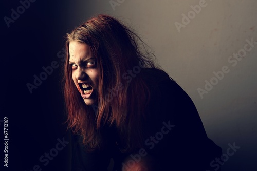 Mad possessed girl
