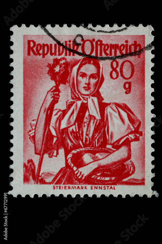 Alte Briefmarke_Österreich_3
