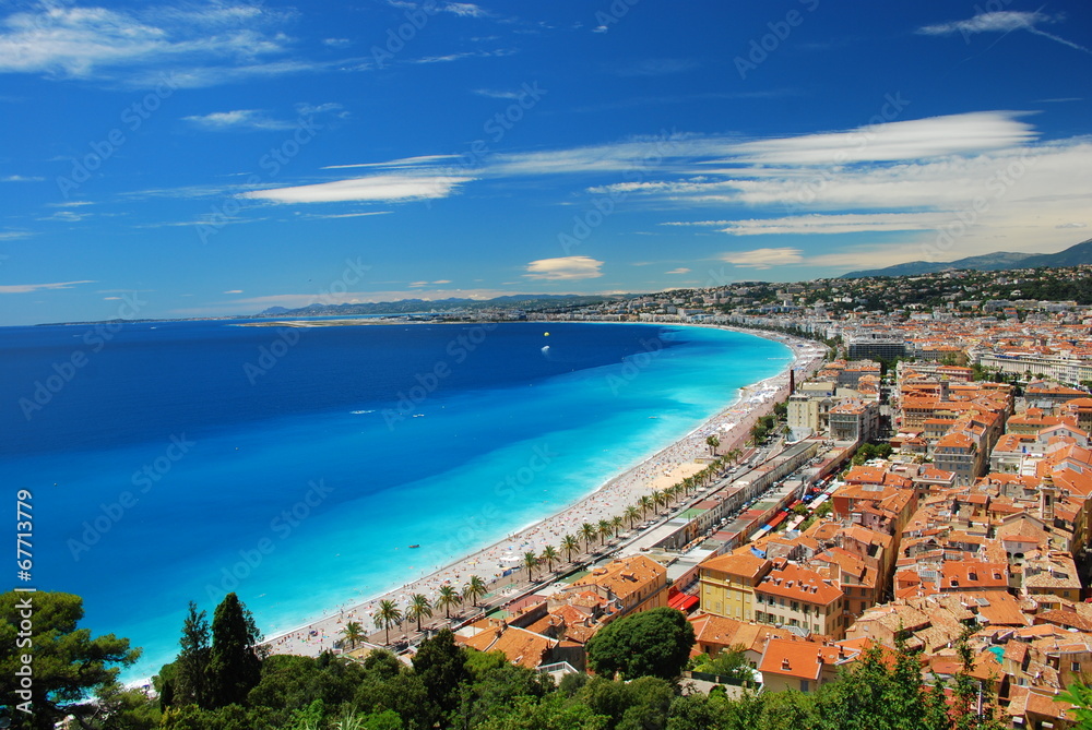 entre mer et vieille ville de Nice