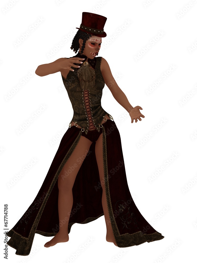 Voodoo Priestess Isolated Voodoo Priestess Isolated