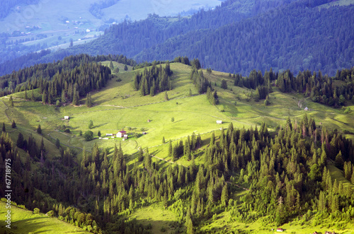 panoramic view of village - Carpathiam mountains