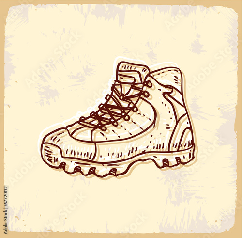 Cartoon shoes illustration