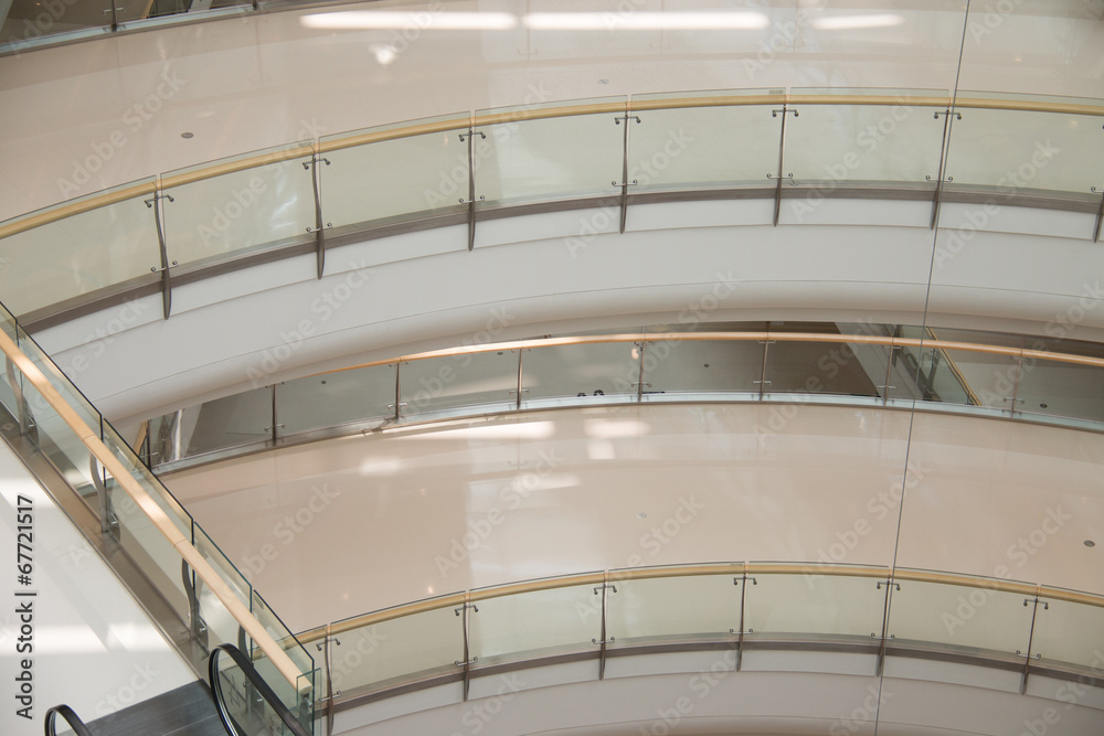 Modern building interior Modern building interior