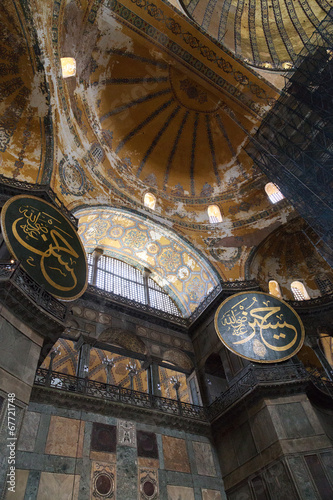 Hagia Sophia Interior in Istanbul  Turkey