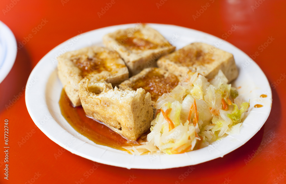 chinese and Taiwan traditional famous food - Stinky tofu