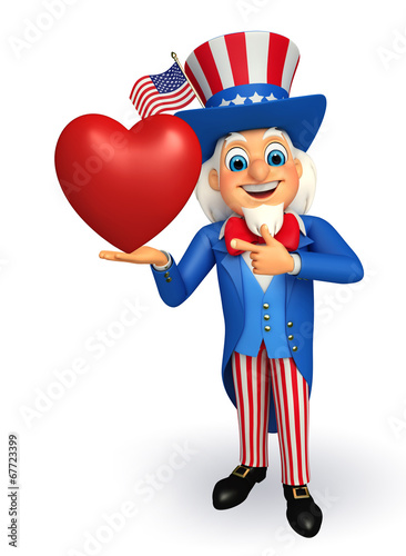 Uncle Sam with heart