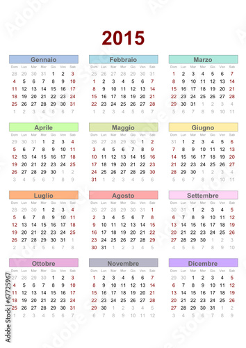 italian calendar