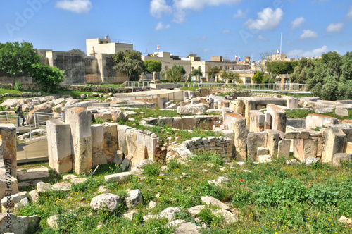 Malta, the megalithic temples of Tarxien photo