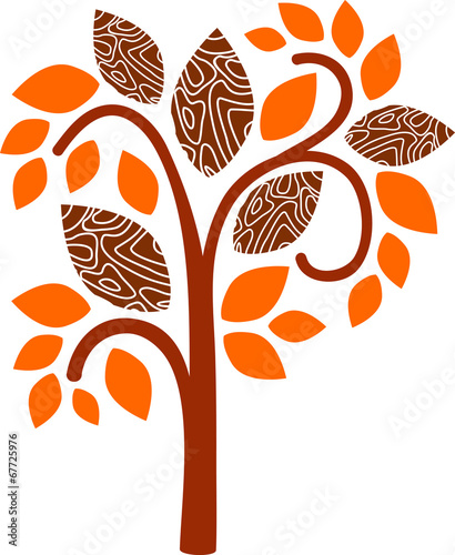 Decorative fall tree