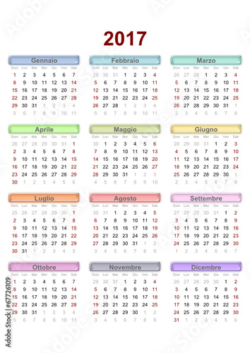 2017 italian calendar