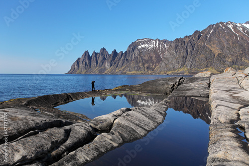 Senja island,Norway, Mefjorden photo
