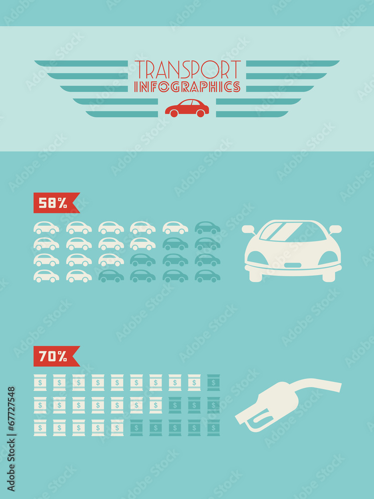 Transportation Infographic Element