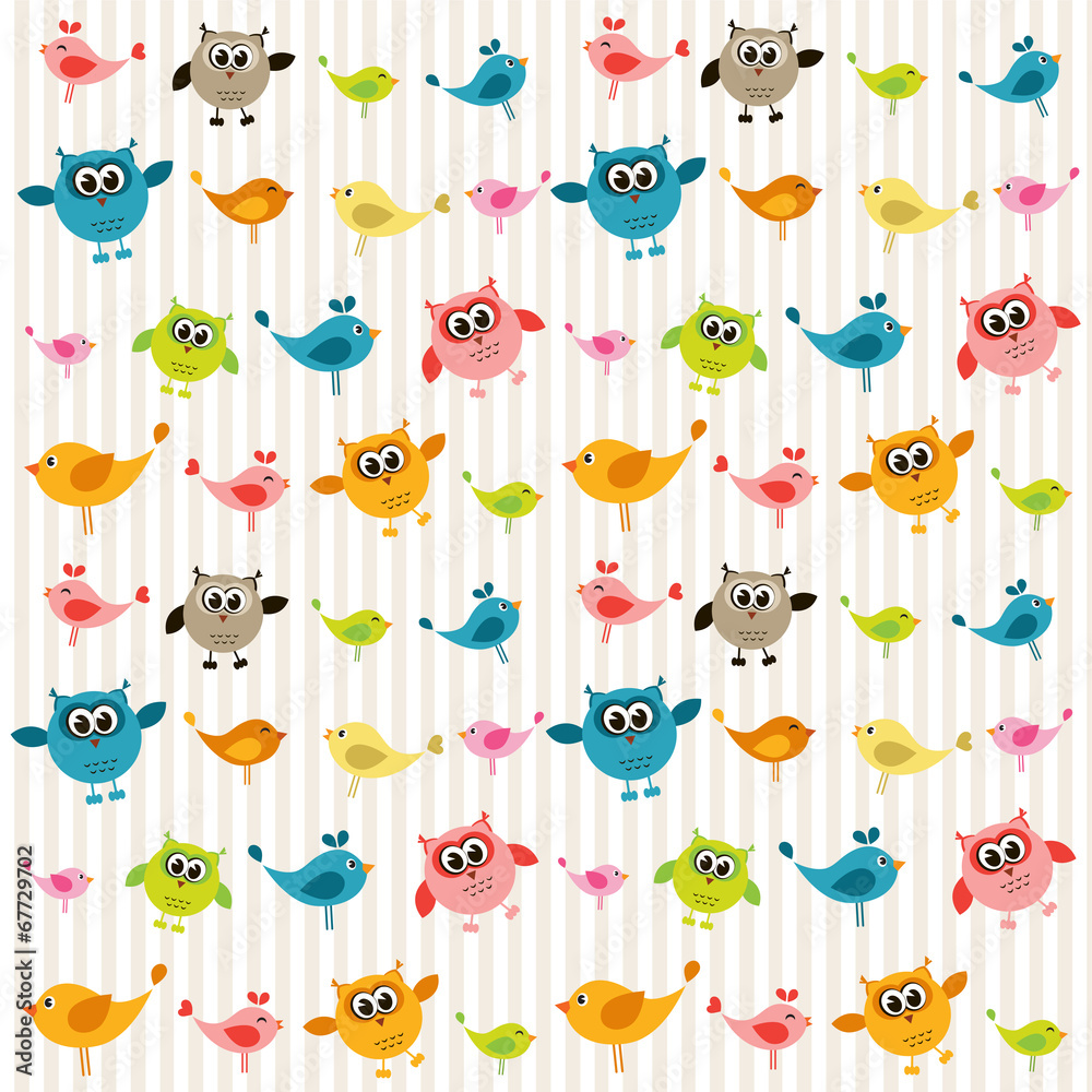Fototapeta premium Background with birds