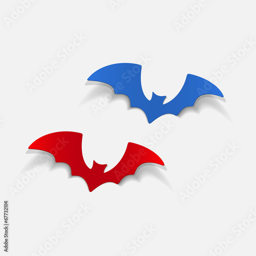 realistic design element: bat